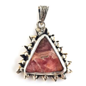 Rodokrozit Kolye Ucu (Gümüş)