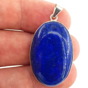 Lapis Lazuli Kolye Ucu (Gümüş) - Lapislazuli Taşı Enerjisi ve Doğal Formu