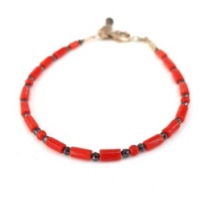 Tunus Mercan Bileklik Orijinal (Gümüş)