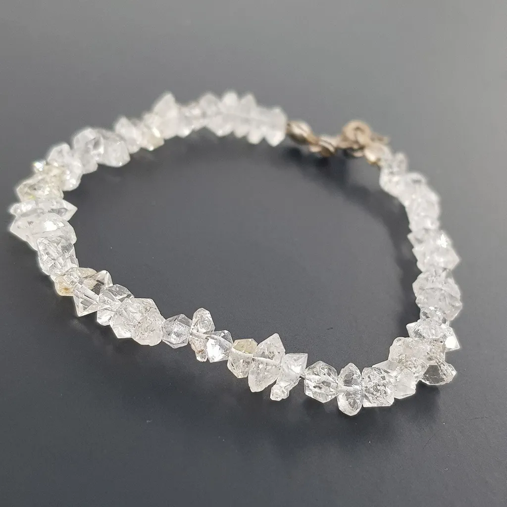 Herkimer Kuvars Çift Uçlu Doğal (Gümüş)