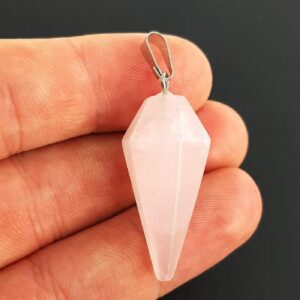 Pembe Kuvars Kolye Ucu / Pandül - 2