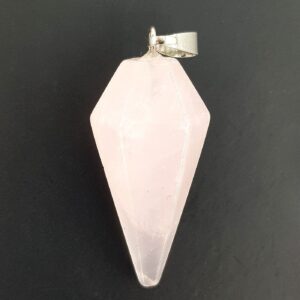 Pembe Kuvars Kolye Ucu / Pandül