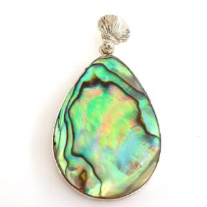 Abalon Sedef Kolye Ucu (Gümüş)