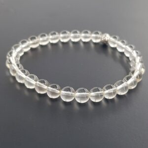 Kristal Kuvars Bileklik 6mm