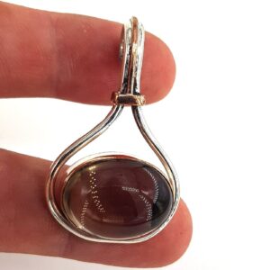 Alternative view of Morion Dumanlı Kuvars Kolye Ucu (Gümüş)