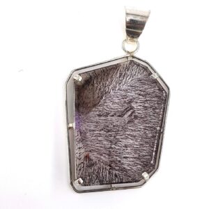 İğnecikli Rutil Beril Kolye Ucu Gümüş