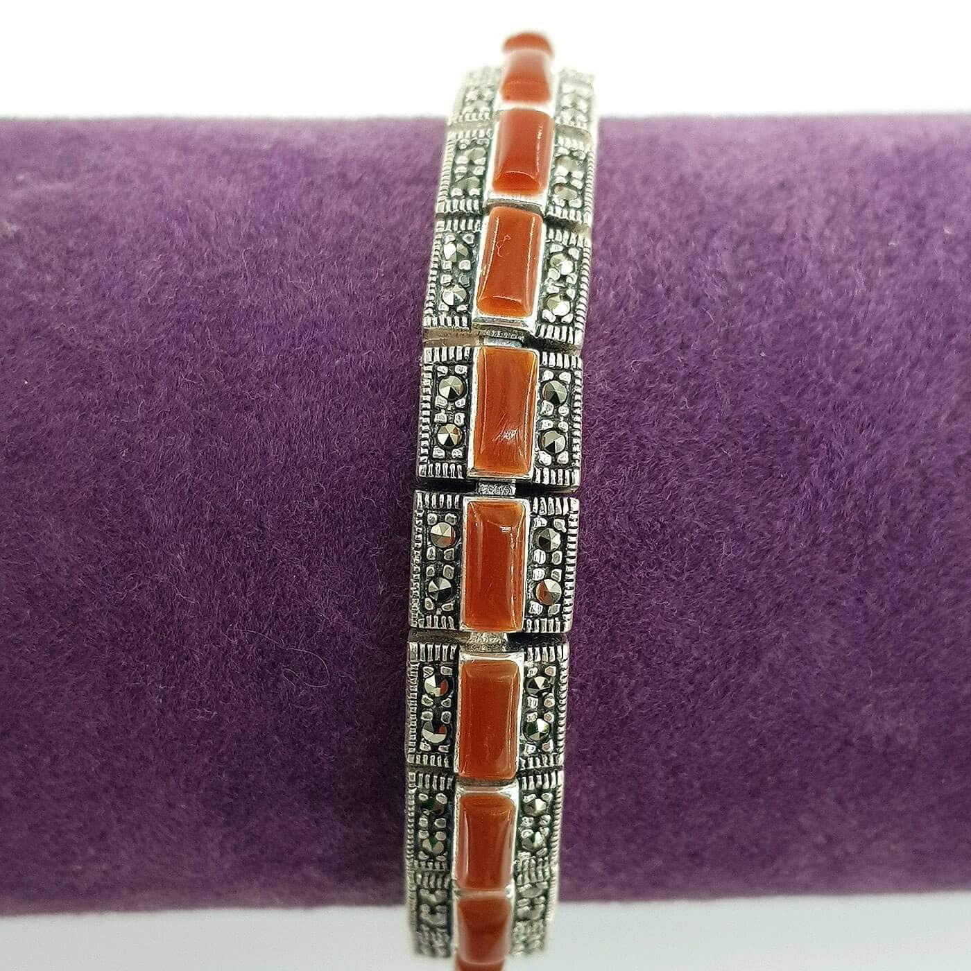 gumus dogal tas bileklik 5 Sarkaç Adam