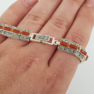 gumus dogal tas bileklik 7 Sarkaç Adam