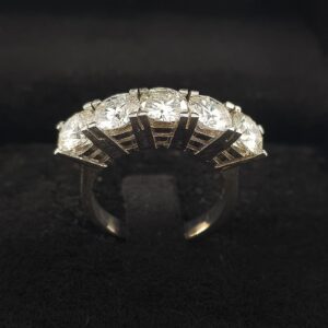 Mozanit Yüzük Beştaş (Gümüş)