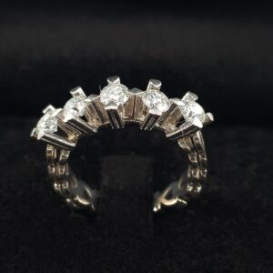 Mozanit Yüzük Beştaş (Gümüş)