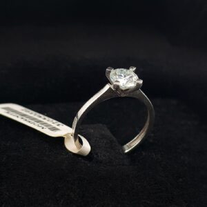 Mozanit Yüzük Tektaş (Gümüş)