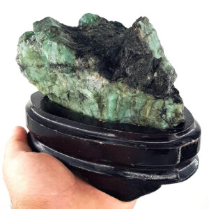 Zümrüt Ham Taş Ahşap Standlı