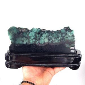 Zümrüt Ham Taş Ahşap Standlı