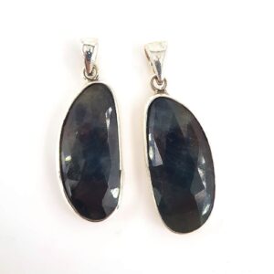 Safir Kolye Ucu (Gümüş)