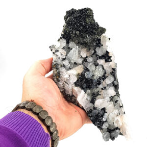 Epidotlu Kristal Kuvars Ham Taş