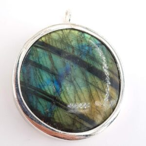 Labradorit Kolye Ucu (Gümüş)