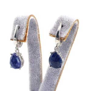 Safir Küpe (Gümüş)