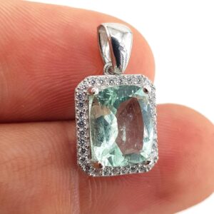 Akuamarin Kolye Ucu (Gümüş)