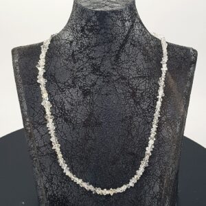 Herkimer Kuvars Çift Uçlu Doğal Kolye (Gümüş)