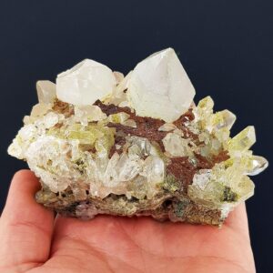 Yeşil Kloritli Kristal Kuvars Ham Taş