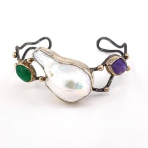 Barok İnci Bileklik (Gümüş)