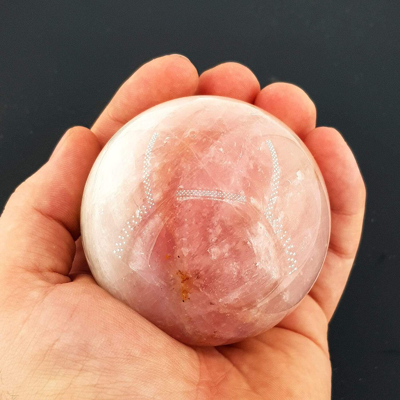 Madagaskar Pembe Kuvars Küre