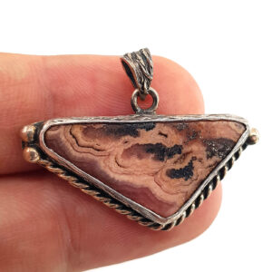 Rodokrozit Kolye Ucu (Gümüş) - 2