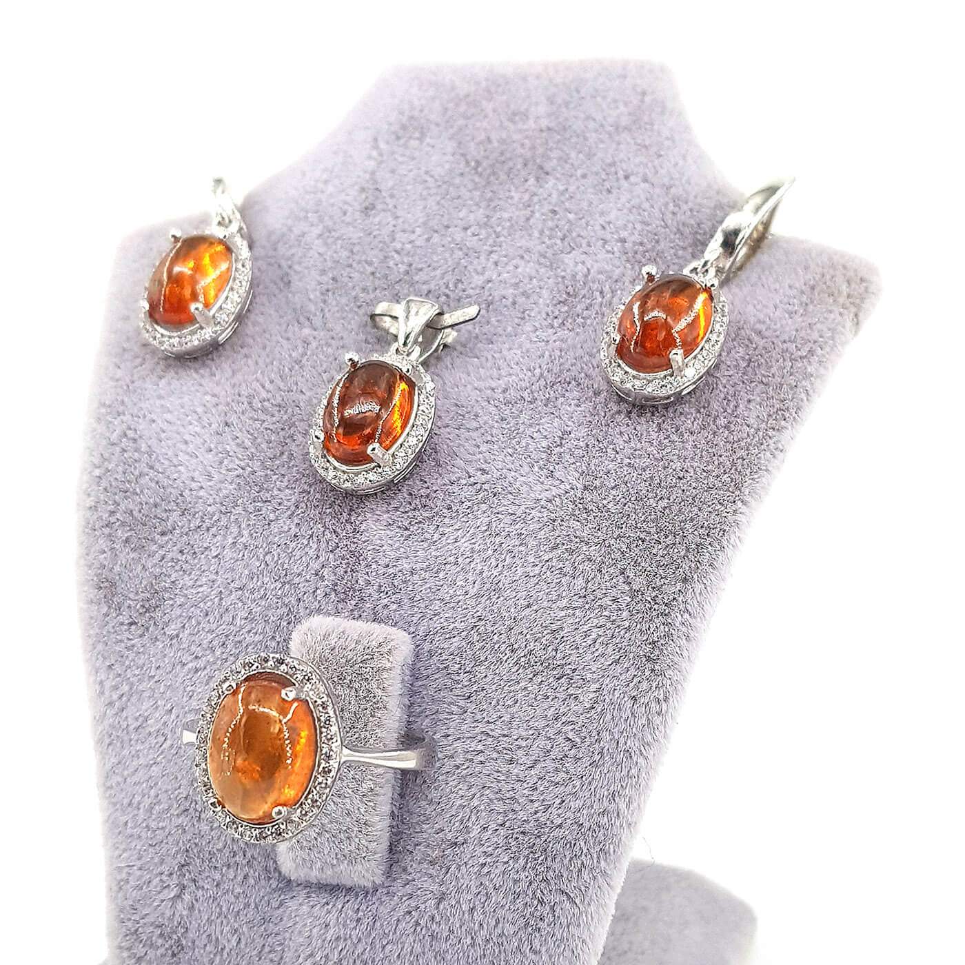 Turmalin Set (Gümüş)