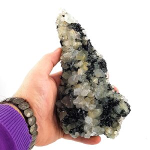 Epidotlu Kristal Kuvars Ham Taş