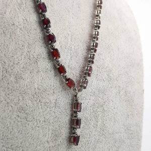 Garnet Kolye (Gümüş)