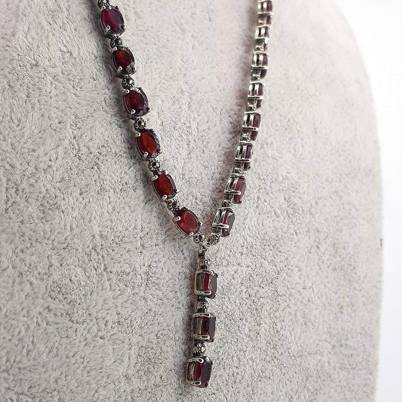 Garnet Kolye (Gümüş)