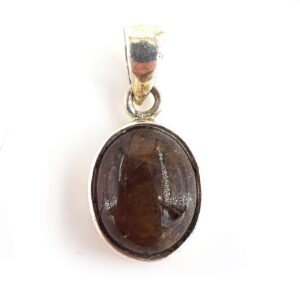 Gold Rutil Kuvars Kolye Ucu (Gümüş)