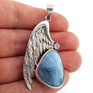 Alternative view of Akuamarin Kolye Ucu (Gümüş)