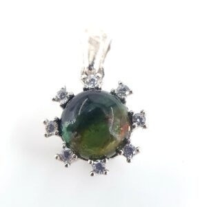 Turmalin Kolye Ucu (Gümüş)