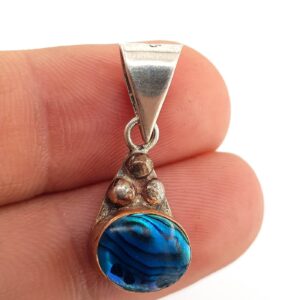 Alternative view of Abalon Sedef Kolye Ucu (Gümüş)