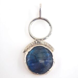 Labradorit Kolye Ucu (Gümüş) - 2