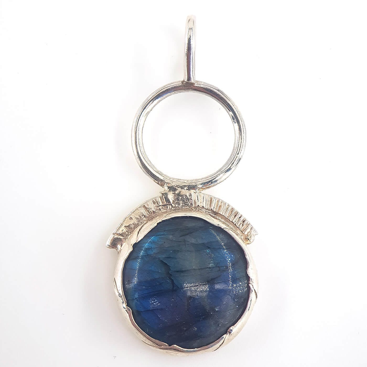 Labradorit Kolye Ucu (Gümüş) - Görsel 2