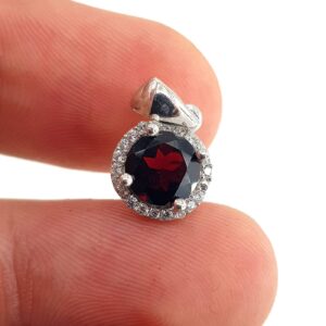 Garnet (Lal) Kolye Ucu (Gümüş) - garnet Taşı Enerjisi ve Doğal Formu