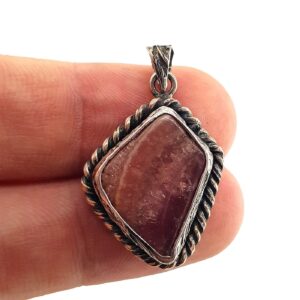 Alternative view of Rodokrozit Kolye Ucu (Gümüş)