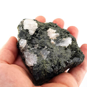 Epidotlu Kristal Kuvars Ham Taş