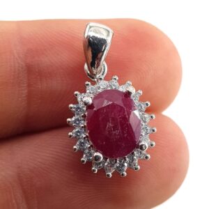 Yakut Kolye Ucu (Gümüş) - 2