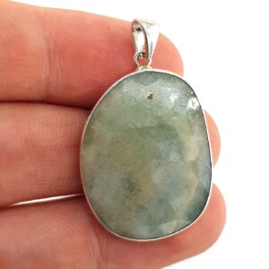 Prehnite Kolye Ucu (Gümüş) - 2