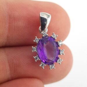 Ametist Kolye Ucu (Gümüş) - 2