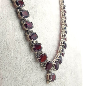 Garnet Kolye (Gümüş)