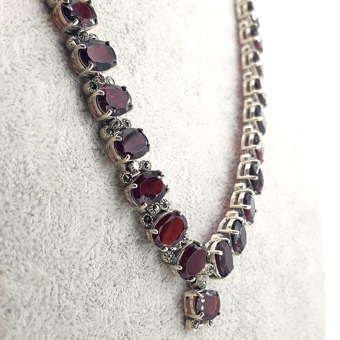 Garnet Kolye (Gümüş)