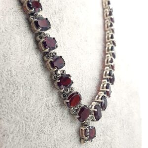 Garnet Kolye (Gümüş)