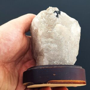 Kristal Kuvars Yeşil Turmalinli Standlı