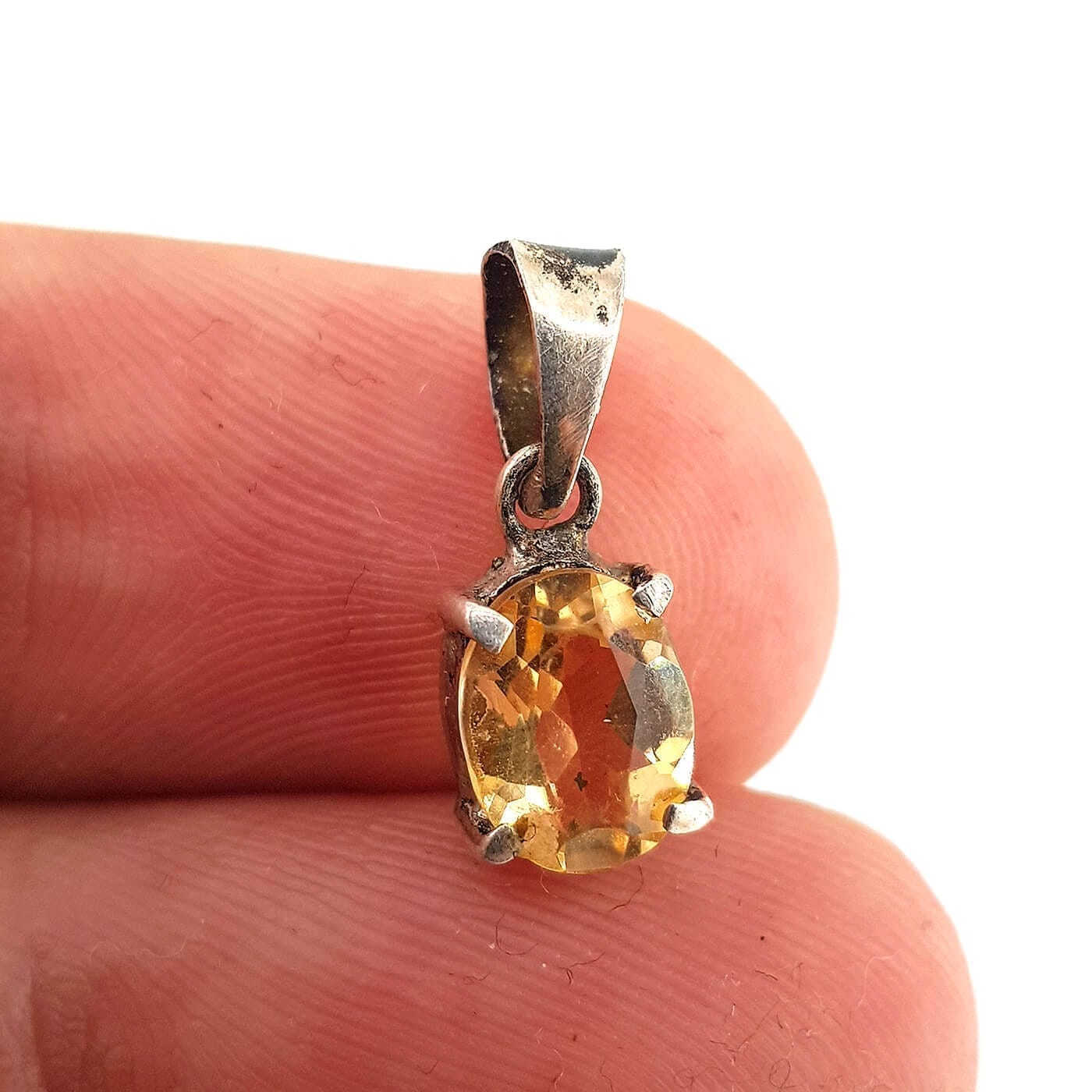 Sitrin Kolye Ucu (Gümüş) - Görsel 2