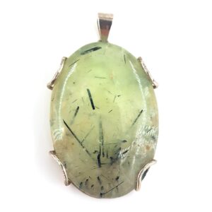 Prehnite Kolye Ucu (Gümüş)