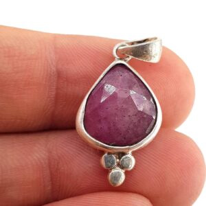 Yakut Kolye Ucu (Gümüş) - 2